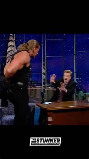TRIPLE H vs. CONAN O'BRIEN 👀🔥 #wwe #wrestling #tripleh #conan #wtf #funny