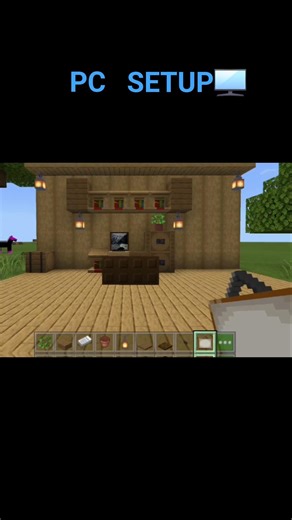 Making a pc setup in Minecraft💯💀🆕️🎮😎. 🖥💻 #minecraft #new #crafts