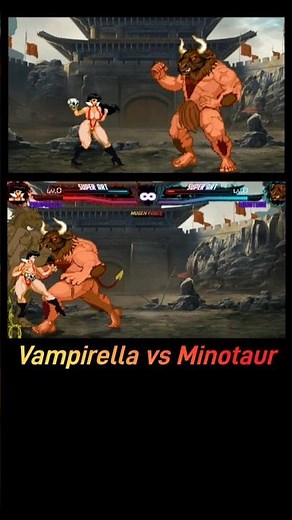 When Beauty Meets Beast: Vampirella Battles Minotaur!