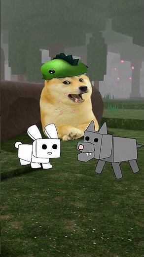 Doge x Rabbit & Wolf - Friends Story #roblox #99nightintheforest #usa