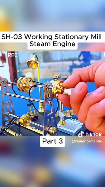 SH-03 Working Stationary Mill Steam Engine #diy #diyproject #engine #asmr #fyp