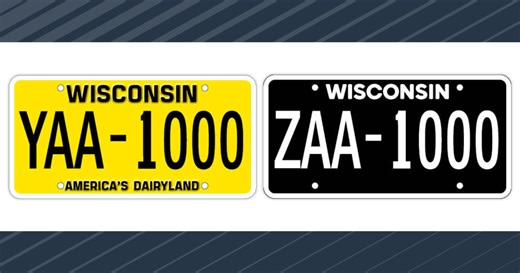 Wisconsin issues over 10K new blackout and retro yellow license plates