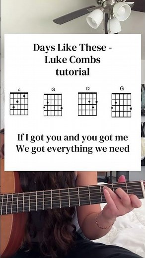 days like these - luke combs #guitartutorial