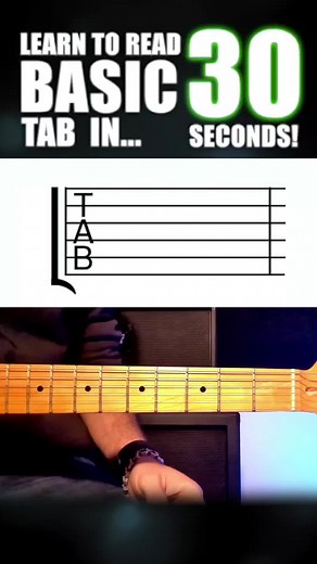 HOW TO READ TAB IN 30 SECONDS! #guitartabs #guitartutorial #guitartutorialforbeginners #guitarlesson #guitarlessonsforbeginners #guitarist #fyp