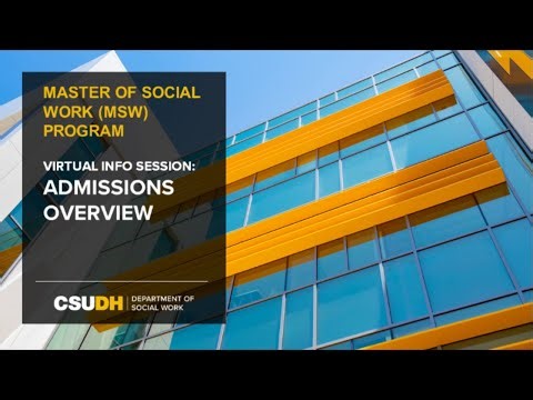 MSW Admissions Process • Master of Social Work (MSW) Degree Program at CSUDH