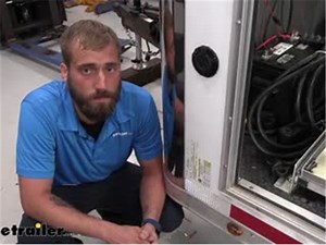 NOCO Accessories AC Port Plug with Extension Cord Installation - Enclosed Trailer