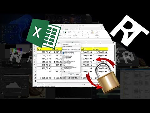 Jak v Excelu zamknout buňky - Excel - zamknout buňky Excel - Jak zamknout buňku v Excelu
