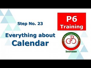 🔴 Everything about Calendar in Primavera P6 and its setting