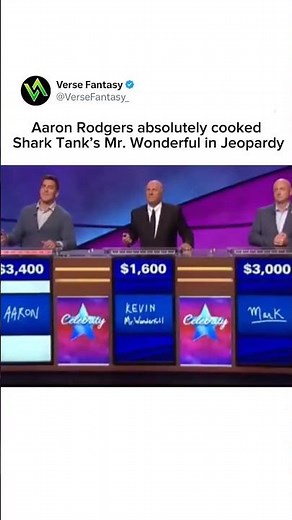 Aaron Rodgers Dethrones Billionaires on Jeopardy