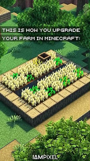 Minecraft Village Farm Upgrade Tutorial! 🌾 #minecraft #minecraftbuild #minecrafttutorial #minecraftsurvival #farm #minecraftfarm