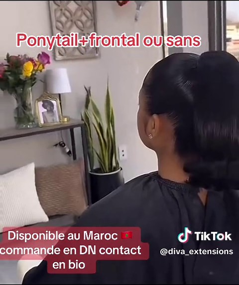 Ponytail semi naturel de très bonne qualité 💋#tiktokmaroc🇲🇦 #casablanca #marrakech #flypシ #ecommerce
