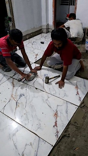 Vip 24×48 floor tiles fitting👌 #stlalon #flood #tiles | ST Lalon