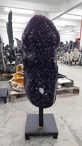 41” Tall BIG AMETHYST GEODE Unique Cluster   Stand Natural Crystal - Etsy