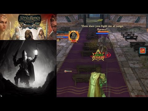 Lotro - Soloing for Purple Traceries - School of Tham Mirdan 3-man instance - Yellowline Beorning
