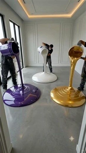 This Luxury Epoxy Floor Looks Worth Millions! 💎 #Shorts