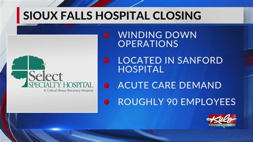 Select Specialty Hospital inside Sanford to close
