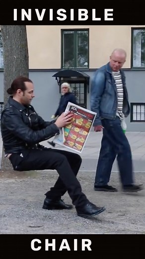 390K views · 13K reactions | Invisible Chair #reels #prank #illusions | Julien Magic | Facebook