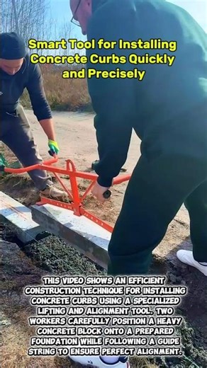 Smart Tool for Installing Concrete Curbs Quickly and Precisely