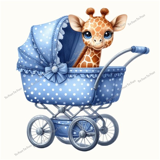 Baby Carriage Giraffe Fabric Panel, Quilt Sewing Square, Multiple Sizes, Fc7t - Etsy