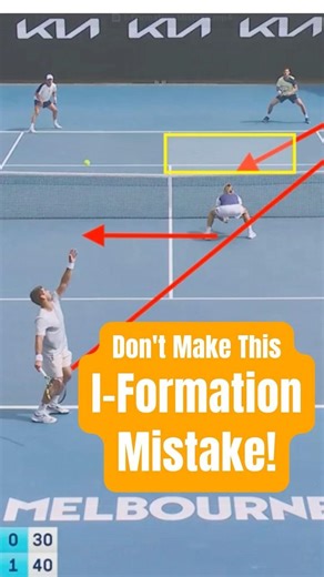 Don't Make This I-Formation Mistake! | #tennis #doubles