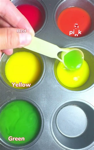 Mixing Blue Green and Red #colormixing #asmr