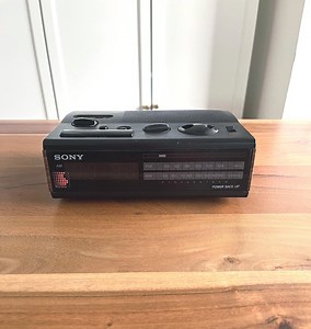 Vintage Sony Dream Machine AM/FM Clock Radio - Faux Wood Grain - Etsy