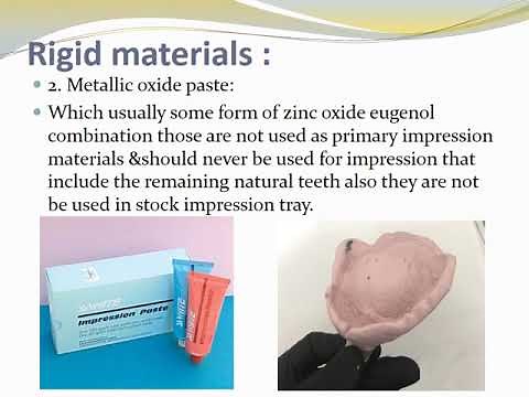 4-05 prosthodontics Impression materials and techniques for RPD