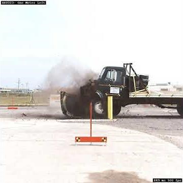 A Successful M30 Deep Mount Bollard Crash Test