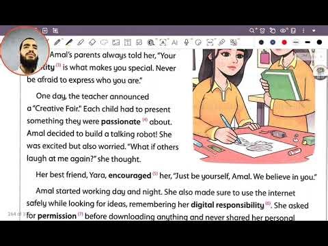 اسهل شرح قصة The Little Inventor شرح وحل Chapter 1 كتاب المعاصر ترم اول