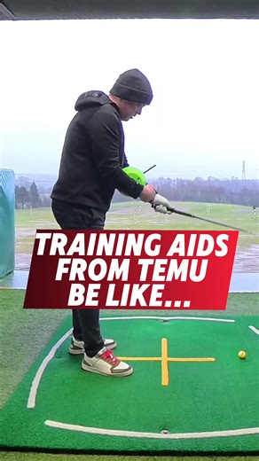 Temu Golf Training Aid… What Could Go Wrong? 😅 I ordered a golf training aid from Temu thinking it might fix my swing… Instead it nearly fixed me. 😂 Safe to say not all training aids are created equal. #golf #golftips #golflife #golftraining #golftrainingaids