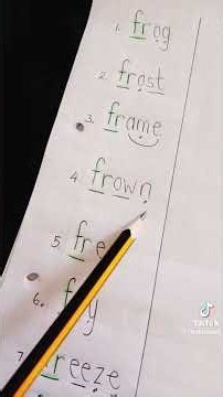 Spelling words with the "Fr" sound #english #blendingsounds #learnanewwordtoday #foundationphase