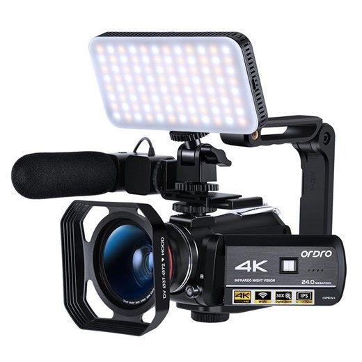 ORDRO 4K Video Camera HDR-AC3 With 30X Digital Zoom Infrared night Camcorder Kit (sku: AC3-5PCS) | Ordro | Reviews on Judge.me