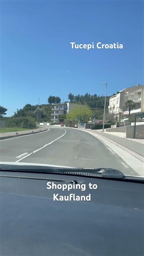 Shopping to Kaufland from Tucepi Croatia #vacation #kaufland #foryou #driving #reels