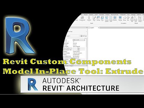 Revit 2024 Creating Custom Components with Model In-Place Tool: Extrude