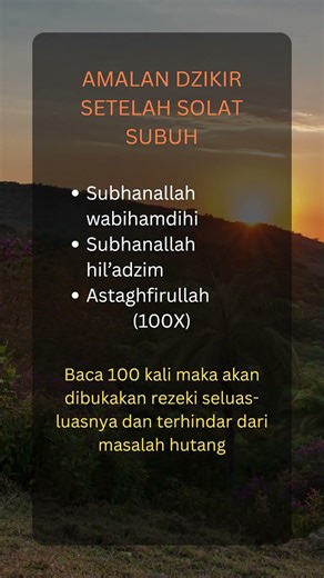 Dzikir setelah solat subuh ✨ #shorts