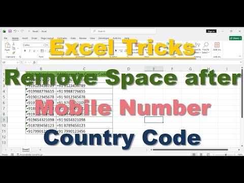 Remove Space after mobile number Country Code