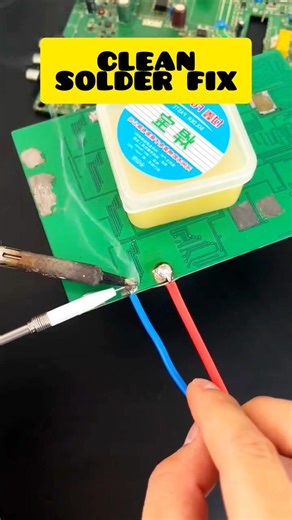 Clean PCB Wire Soldering 🔥 Perfect Connection | Satisfying Repair #soldering #diytech #diy #diyfix