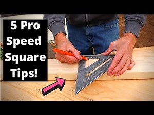 5 Pro Speed Square Tips!