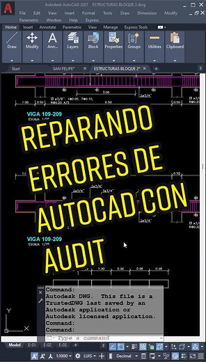 Reparando errores de Autocad con AUDIT de manera efectiva