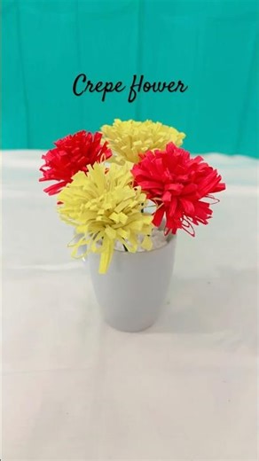 Diy with jan# crepe paper flower #happiness # easy making #diy #craftee #