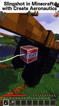 Slingshot in Minecraft with Create Aeronautics