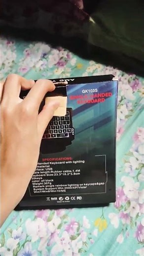 hand keyboard gaming unboxing