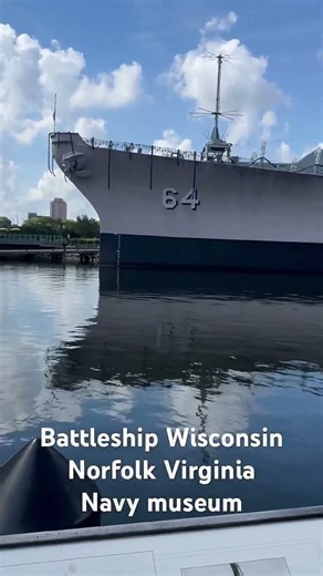 Battleship Wisconsin at the Navy museum in Norfolk Virginia. #BattleshipWisconsin