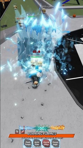 Mastered Split Ice One Shot TRUE Combo... - #heroesbattlegrounds #roblox