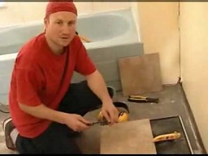 Floor Tile Cutting - Part 2 - Cutting With A Wet Tile Saw