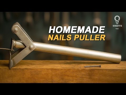 Creative Idea - Making A Genius Homemade Nails Puller From Scrap Metal.
