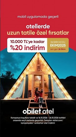 Obilet’ten Otel Rezervasyonunda 29 Ekim'e Özel Fırsatlar!