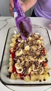 Easy banana split dump cake #easy #yummy #cake #lifestyle | The Savory South