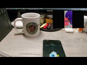 Samsung Galaxy A22 5G with AnyCast (Google Home demonstration)