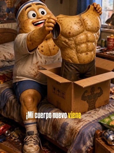parte 18.Patatín compra por internet un traje falso para parecer fuerte y delgado sin entrenar. Al principio todos se quedan sorprendidos, pero Don Patato empieza a sospechar, Patatina no se lo cree del todo y al final el disfraz se cae delante de todos. ¿Tú perdonarías a Patatín o lo mandarías directo al gimnasio? 🥔💪😂 #FrutisNovela #Comedia #HumorFamiliar